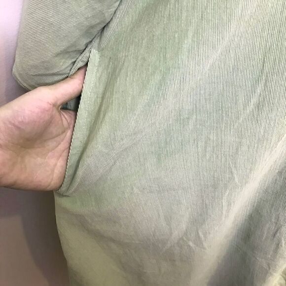 April Cornell Corduroy Duster Prairie One-Button Small Pocket Lined - Picture 4 of 13